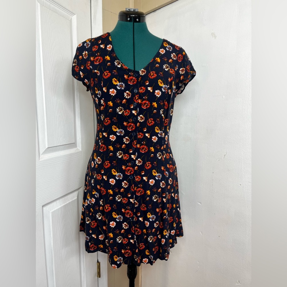 Band Of Gypsies Short Floral Dress For Women Medium Pre Owned Excellent Conditio